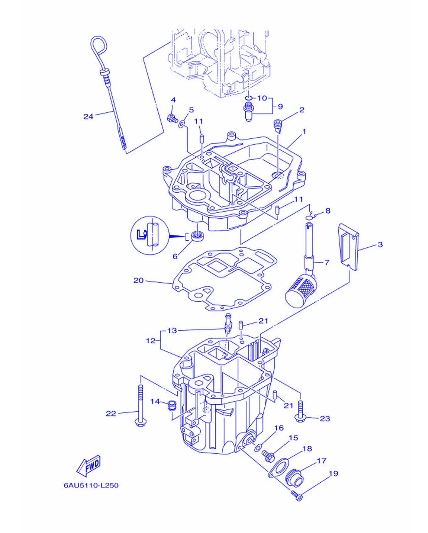 オイルパン爆炸图